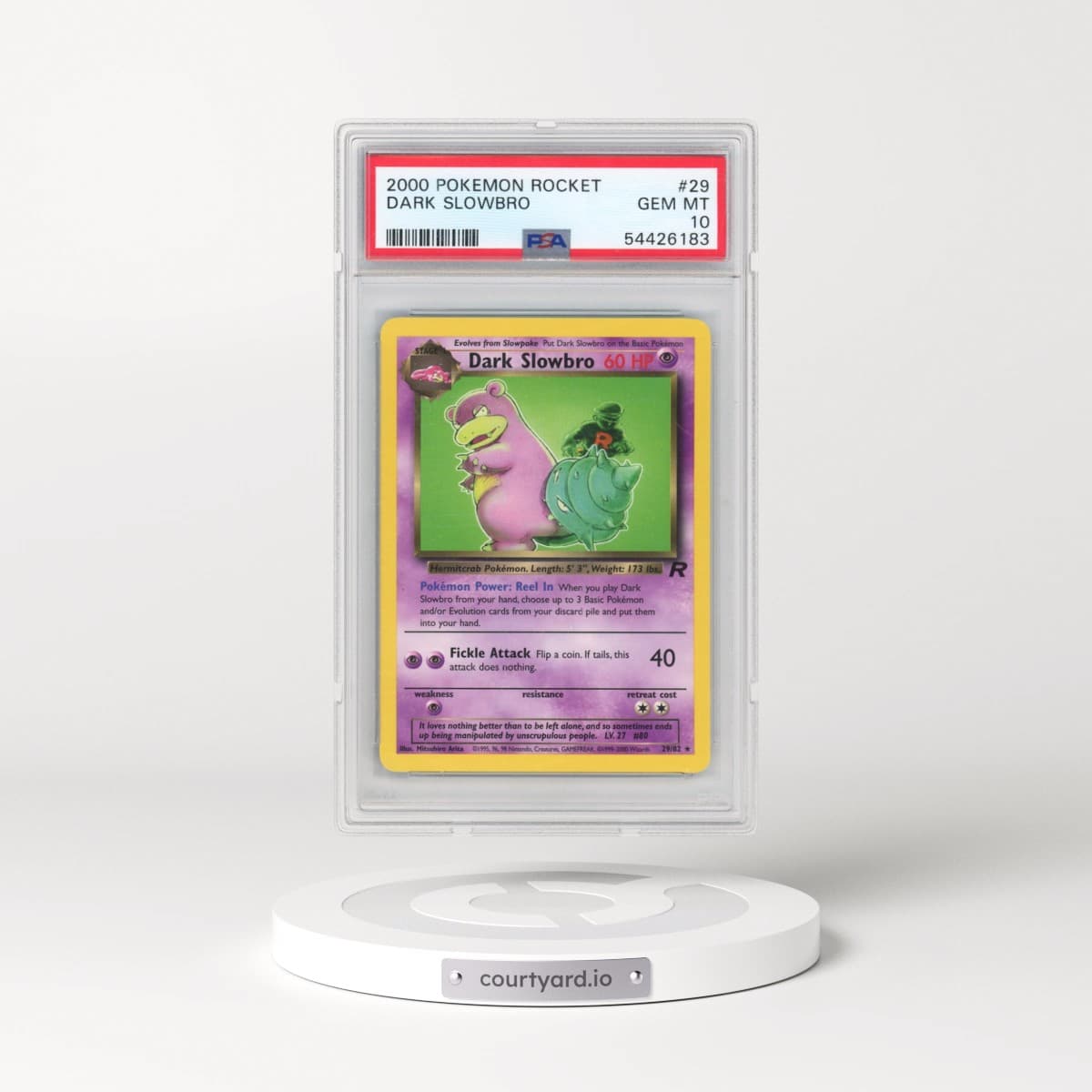 2000 Pokémon Rocket #29 Dark Slowbro (PSA 10 GEM MINT)