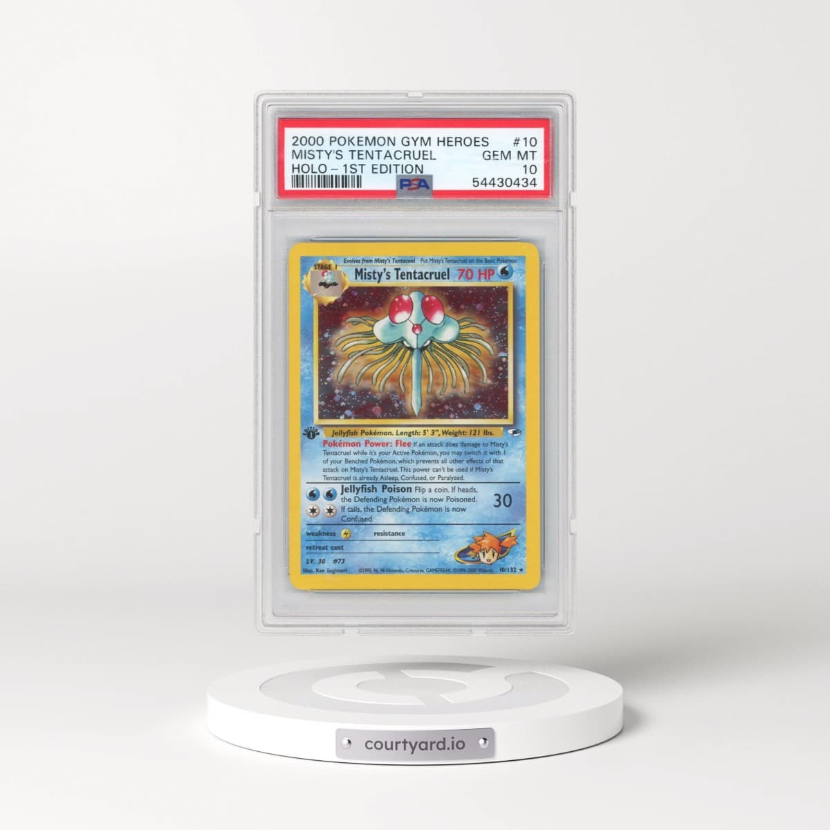 2000 Pokémon Gym Heroes #10 Misty's Tentacruel - 1st Edition Holo (PSA 10 GEM MINT)