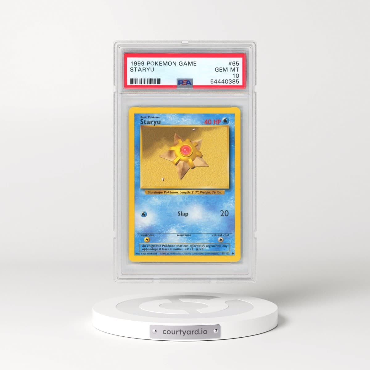 1999 Pokémon Game #65 Staryu (PSA 10 GEM MINT)