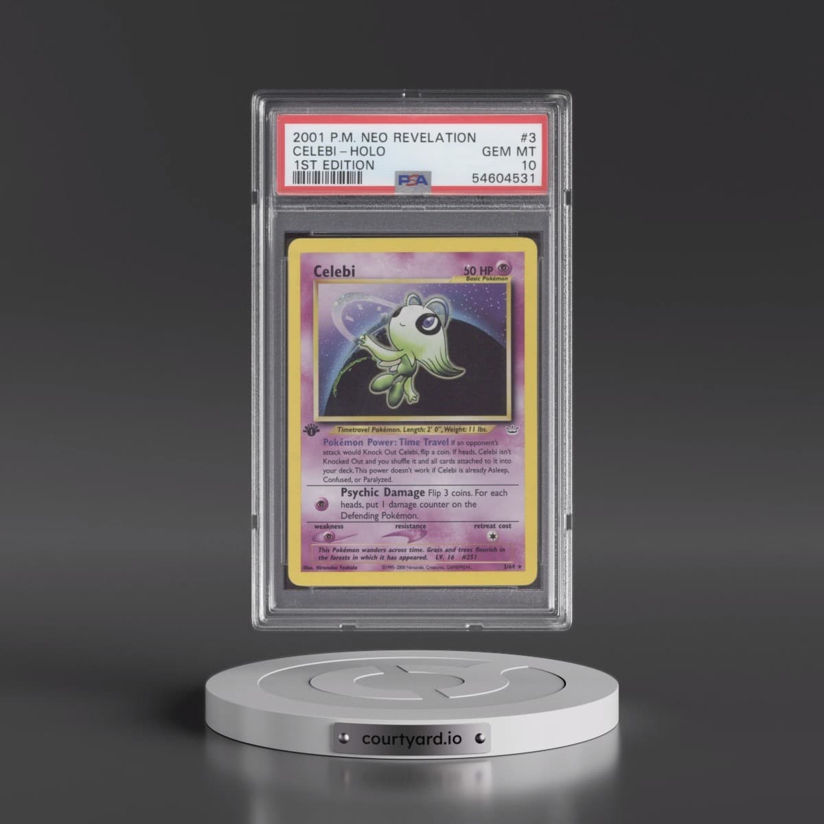2001 Pokémon Neo Revelation #3 Celebi - 1st Edition Holo (PSA 10 GEM MINT)