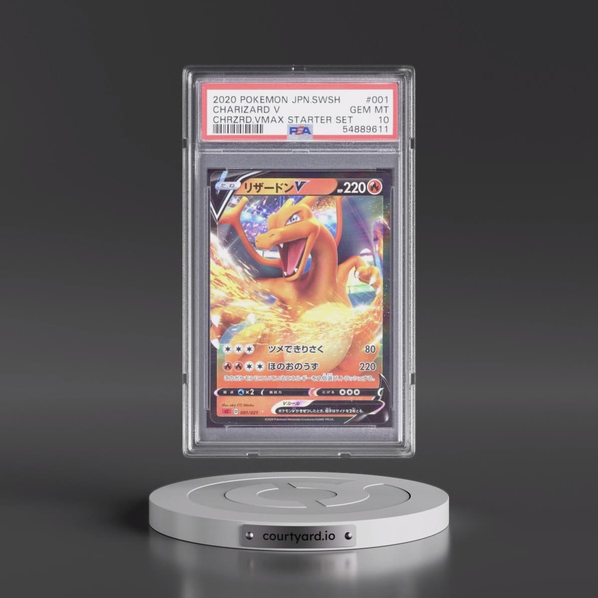 2020 Pokémon Sword & Shield Charizard Vmax Starter Set #001 Charizard V - Holo (PSA 10 GEM MINT)