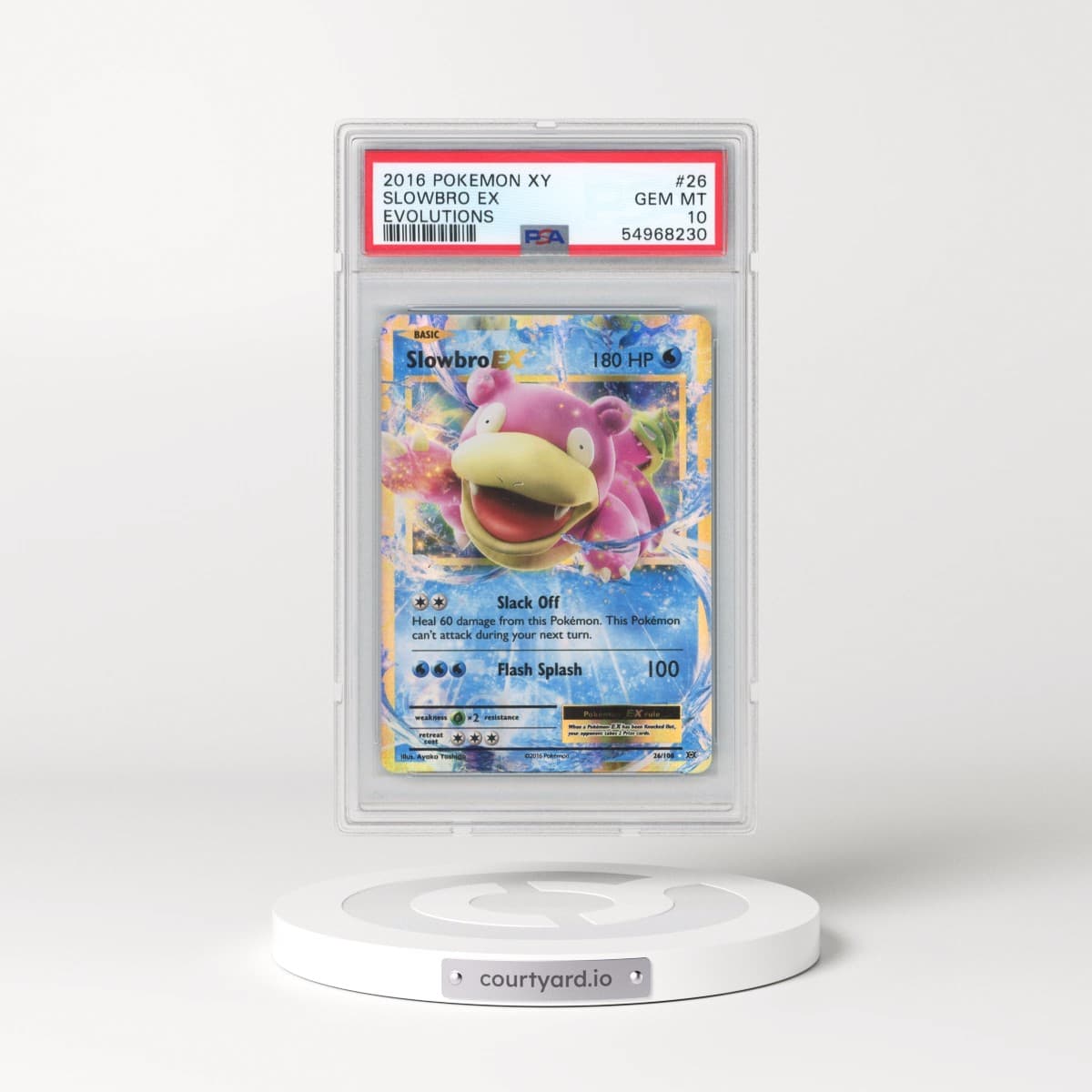 2016 Pokémon XY Evolutions #26 Slowbro EX - Holo (PSA 10 GEM MINT)
