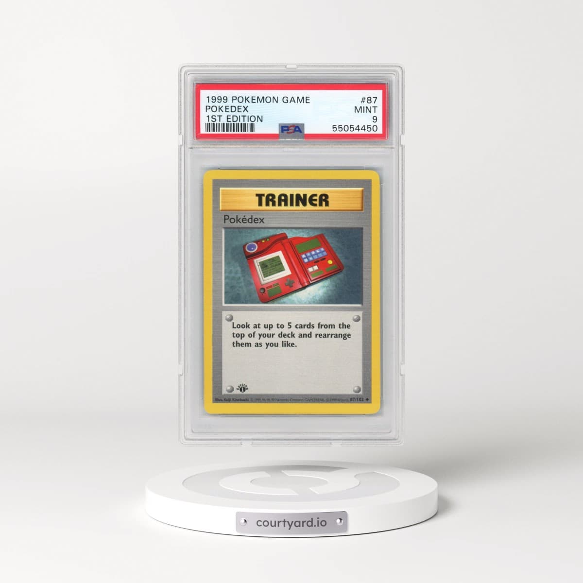 1999 Pokémon Game #87 Pokedex - 1st Edition (PSA 9 MINT)