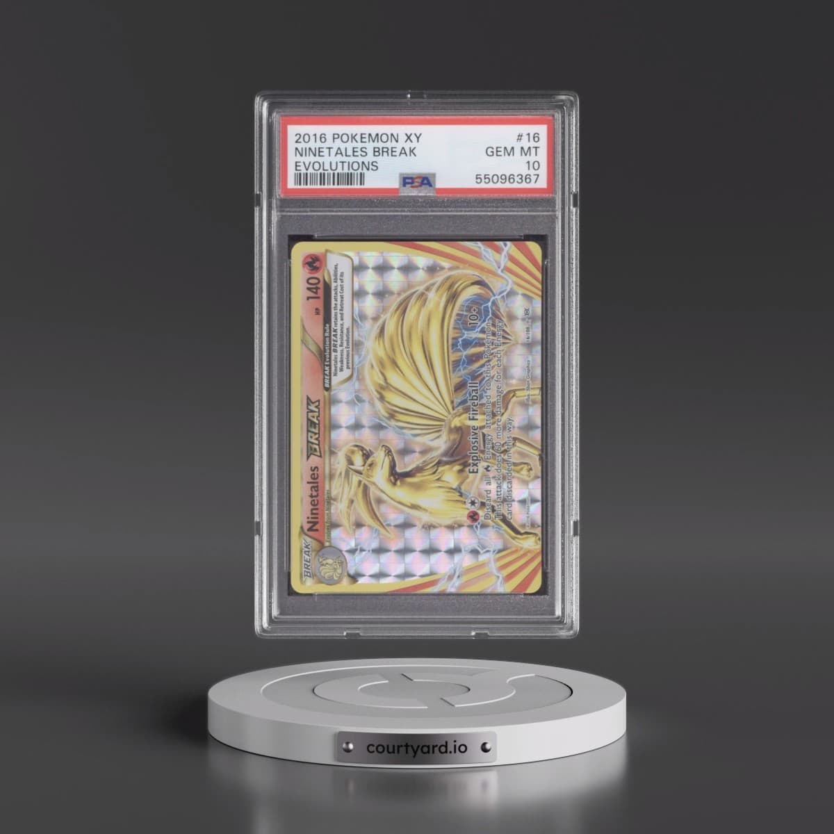 2016 Pokémon XY Evolutions #16 Ninetales Break (PSA 10 GEM MINT)