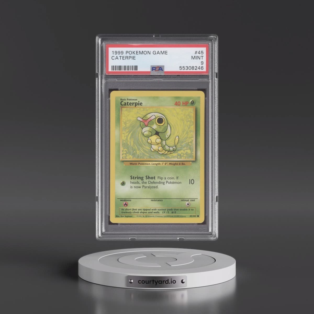 1999 Pokémon Game #45 Caterpie (PSA 9 MINT)