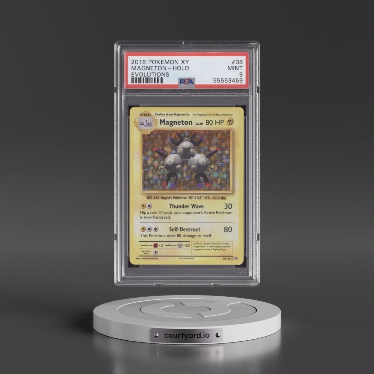 2016 Pokémon XY Evolutions #38 Magneton - Holo (PSA 9 MINT)