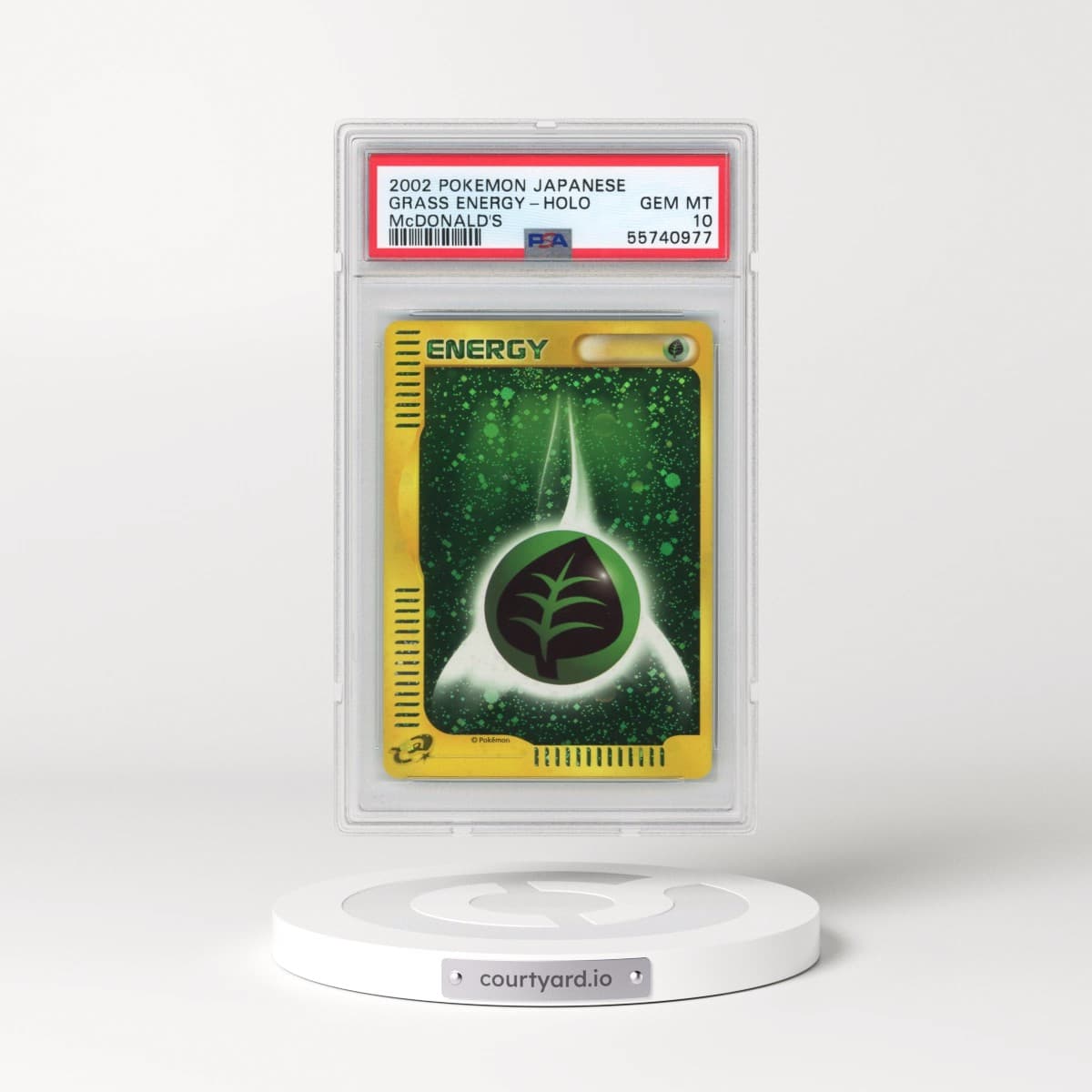 2002 Pokémon McDonald's Grass Energy - Holo (PSA 10 GEM MINT)