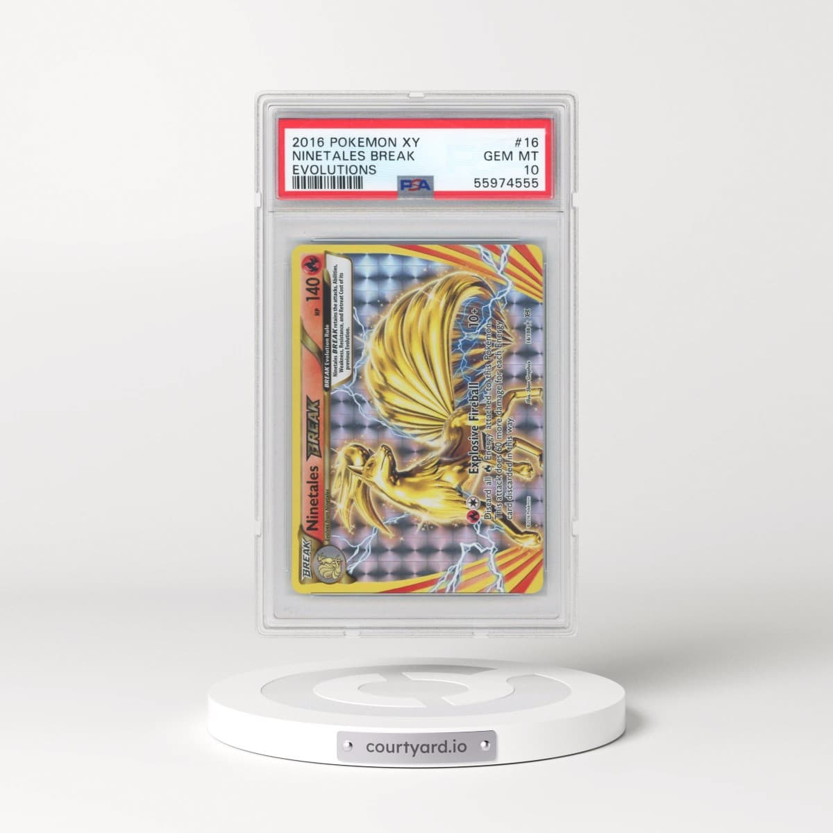 2016 Pokémon XY Evolutions #16 Ninetales Break (PSA 10 GEM MINT)