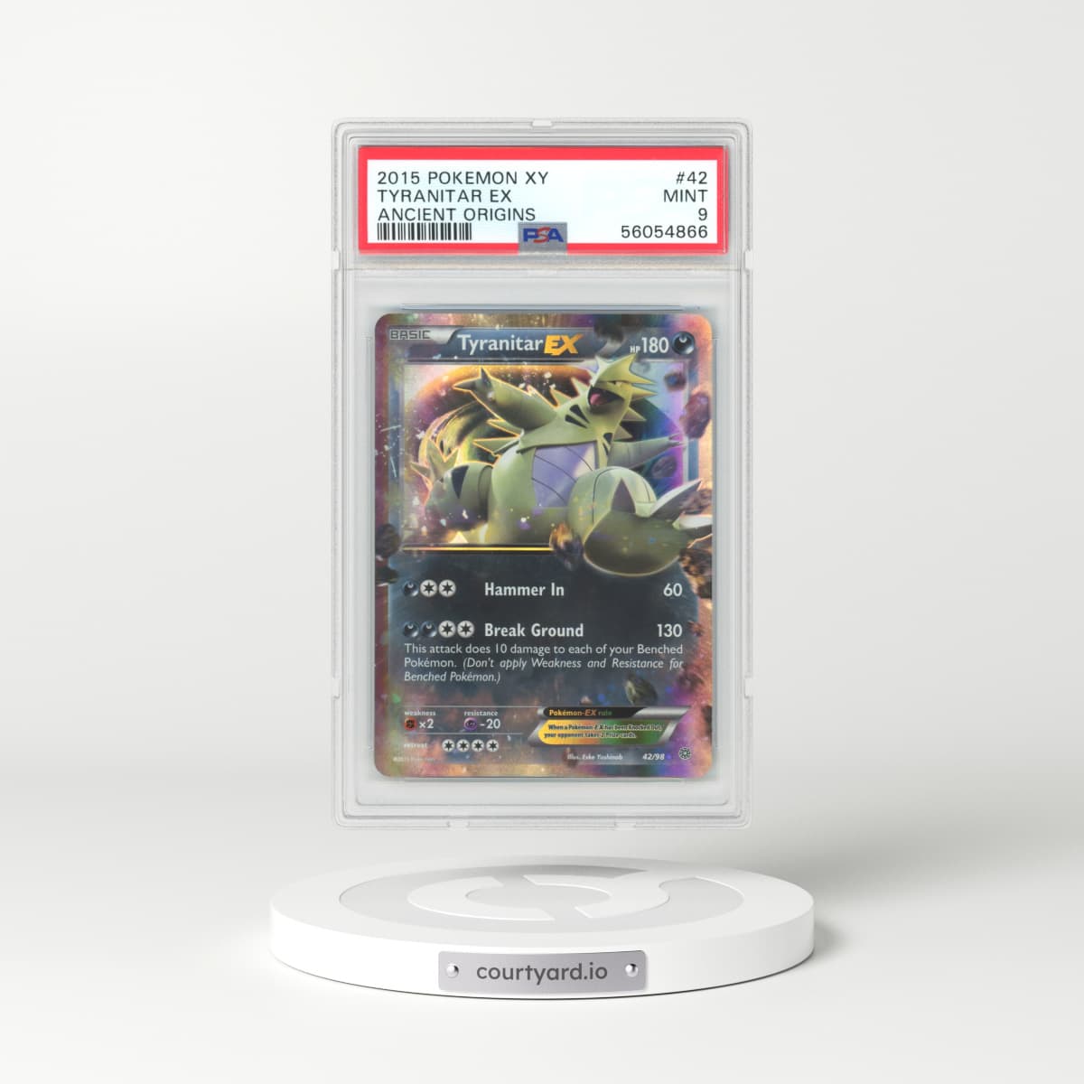 2015 Ancient Origins #42 Tyranitar EX - Holo (PSA 9 MINT)