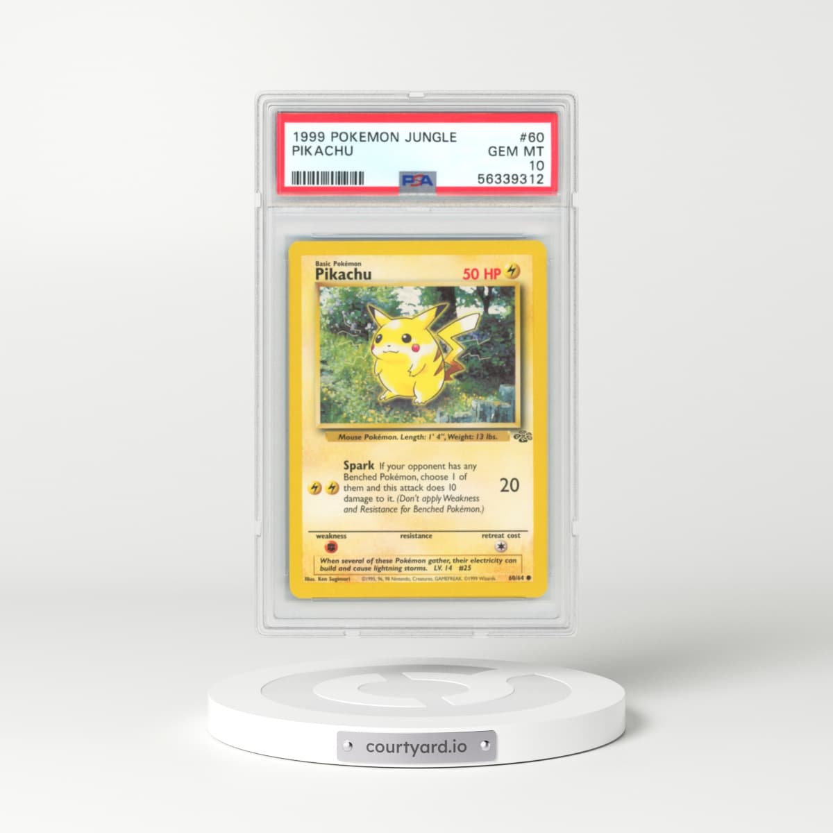 1999 Jungle #60 Pikachu (PSA 10 GEM MINT)