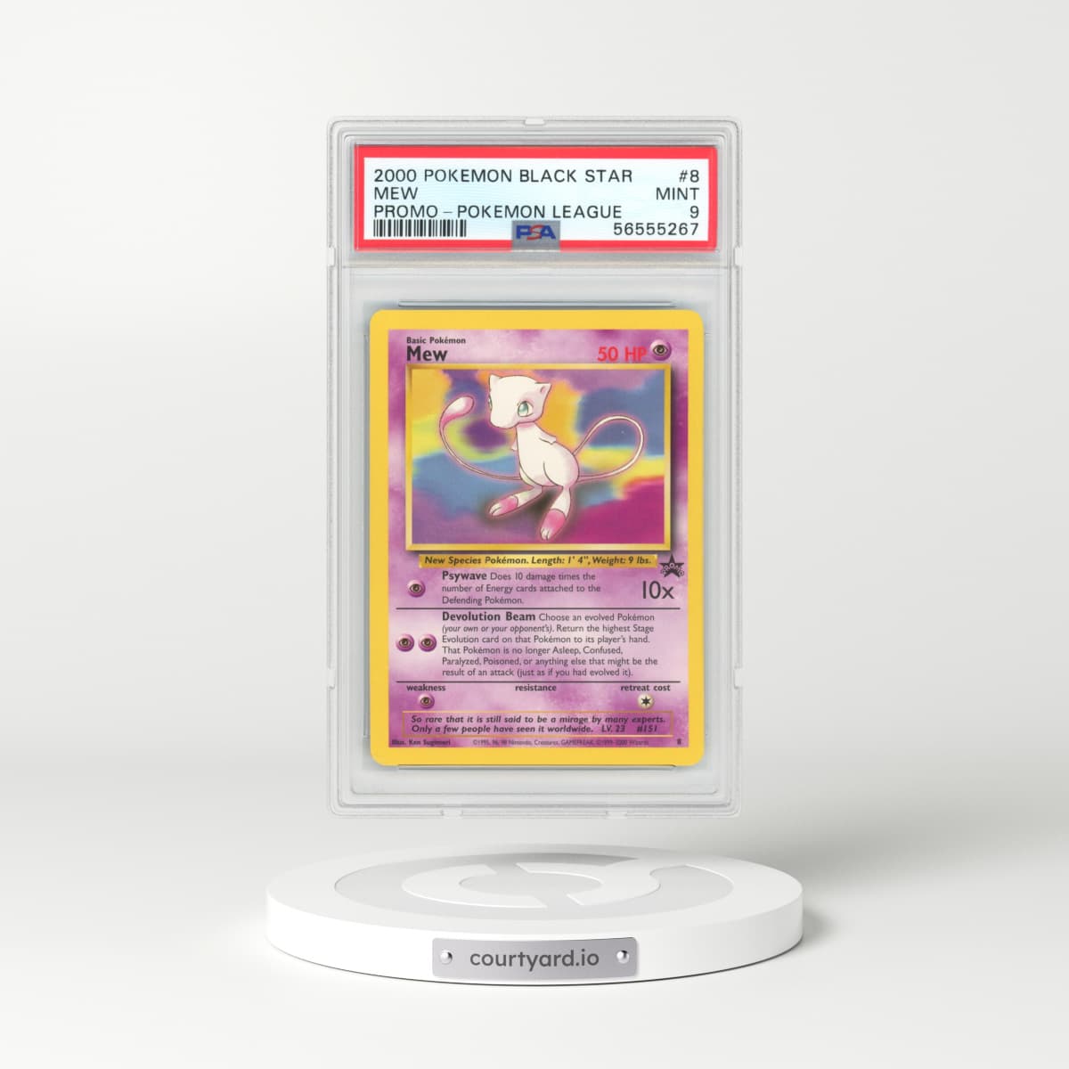 2000 Black Star Promo #8 Mew (PSA 9 MINT)