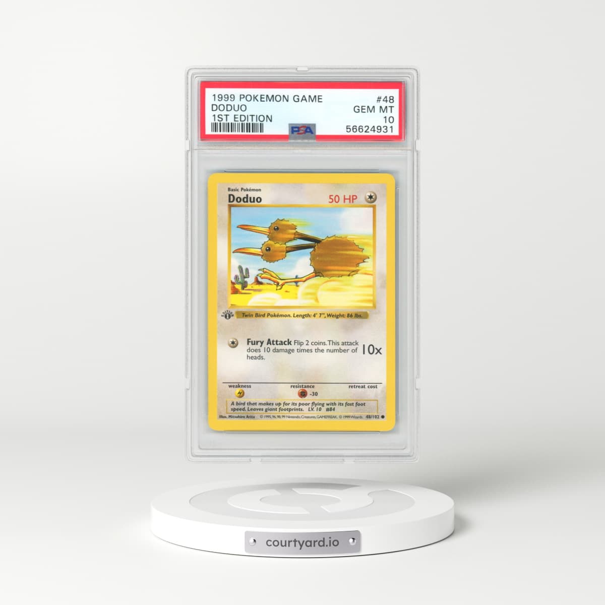 1999 Pokémon Game #48 Doduo - 1st Edition (PSA 10 GEM MINT)