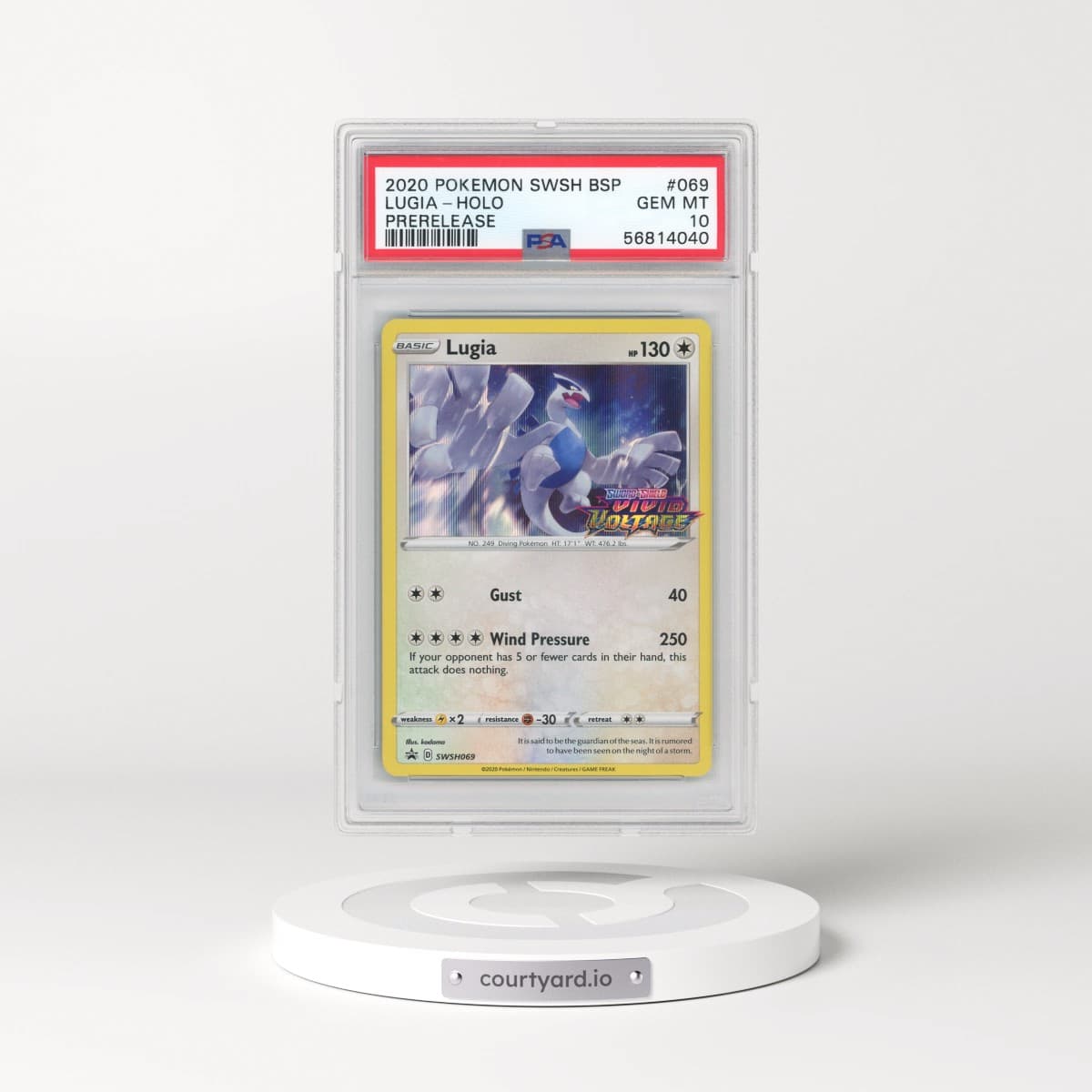 2020 Pokémon Swsh Black Star Promo #069 Lugia - Holo Prerelease (PSA 10 GEM MINT)
