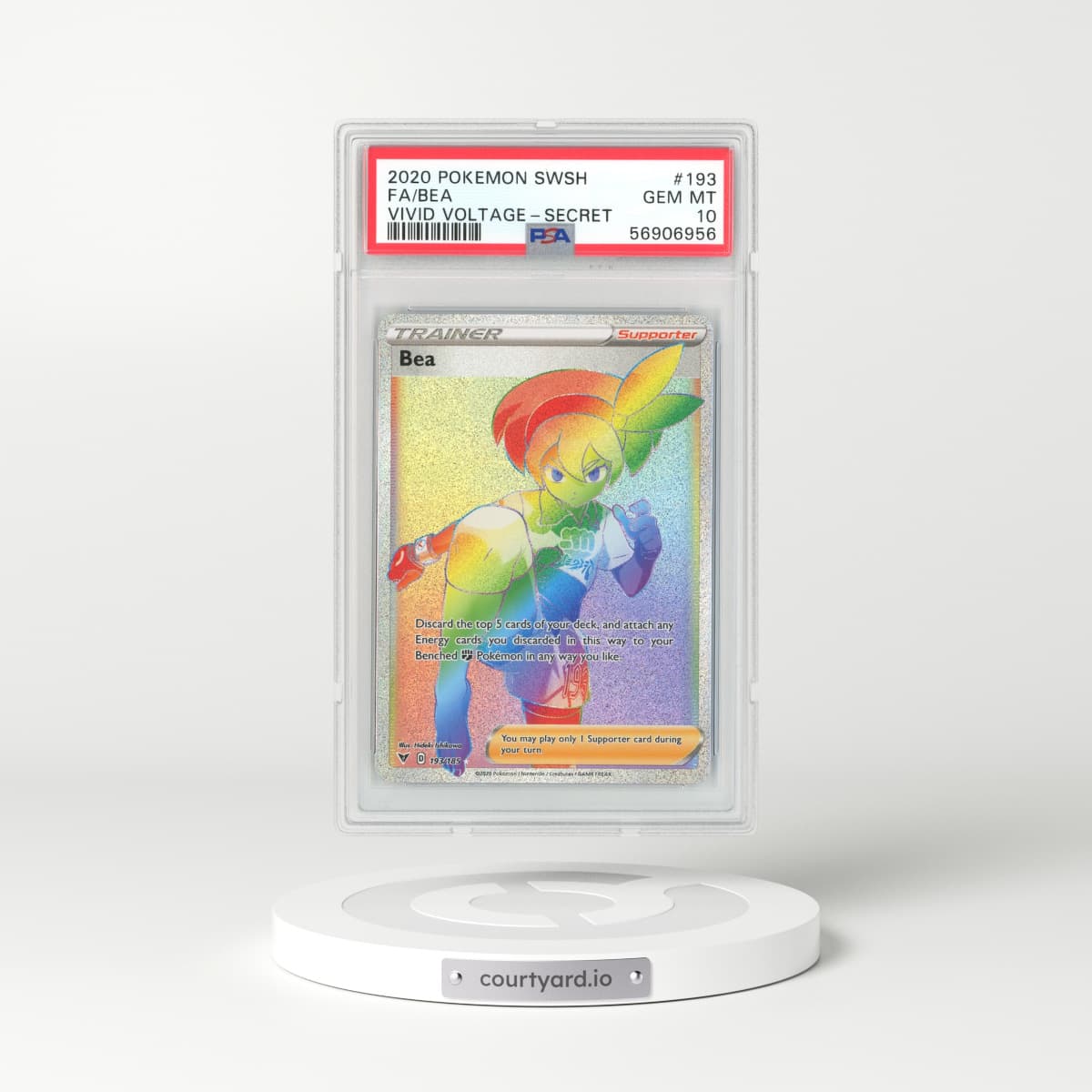 2020 Vivid Voltage #193 Bea - Holo (PSA 10 GEM MINT)