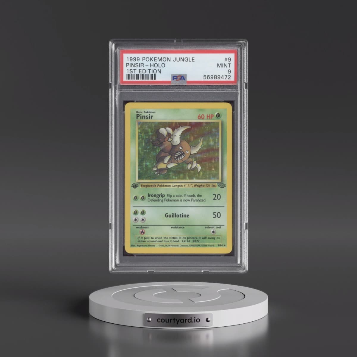 1999 Pokémon Jungle #9 Pinsir - 1st Edition Holo (PSA 9 MINT)