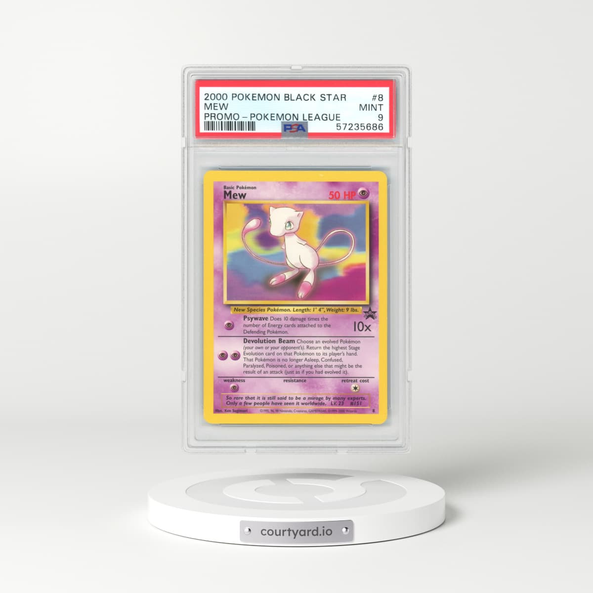 2000 Black Star Promo #8 Mew (PSA 9 MINT)