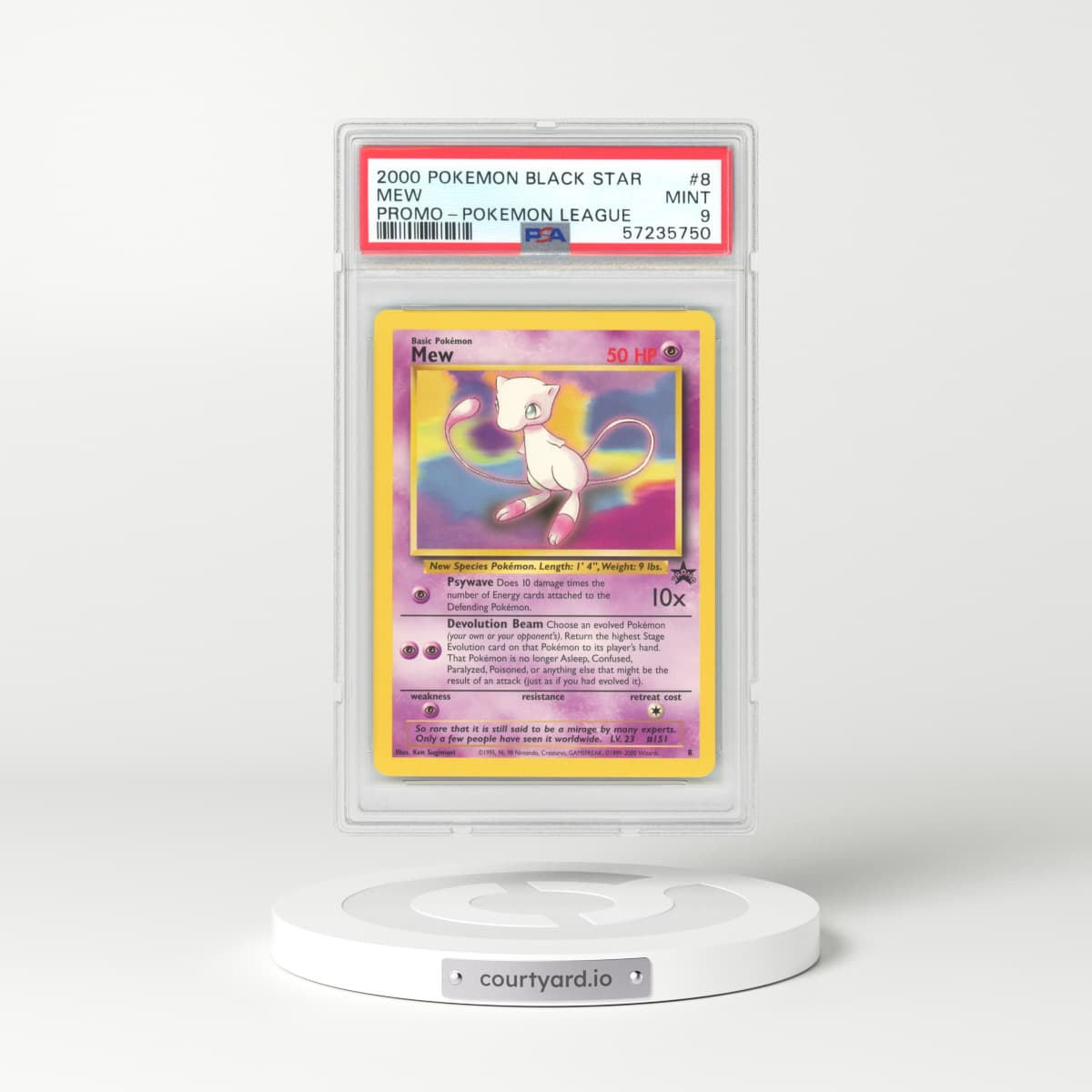 2000 Black Star Promo #8 Mew (PSA 9 MINT)