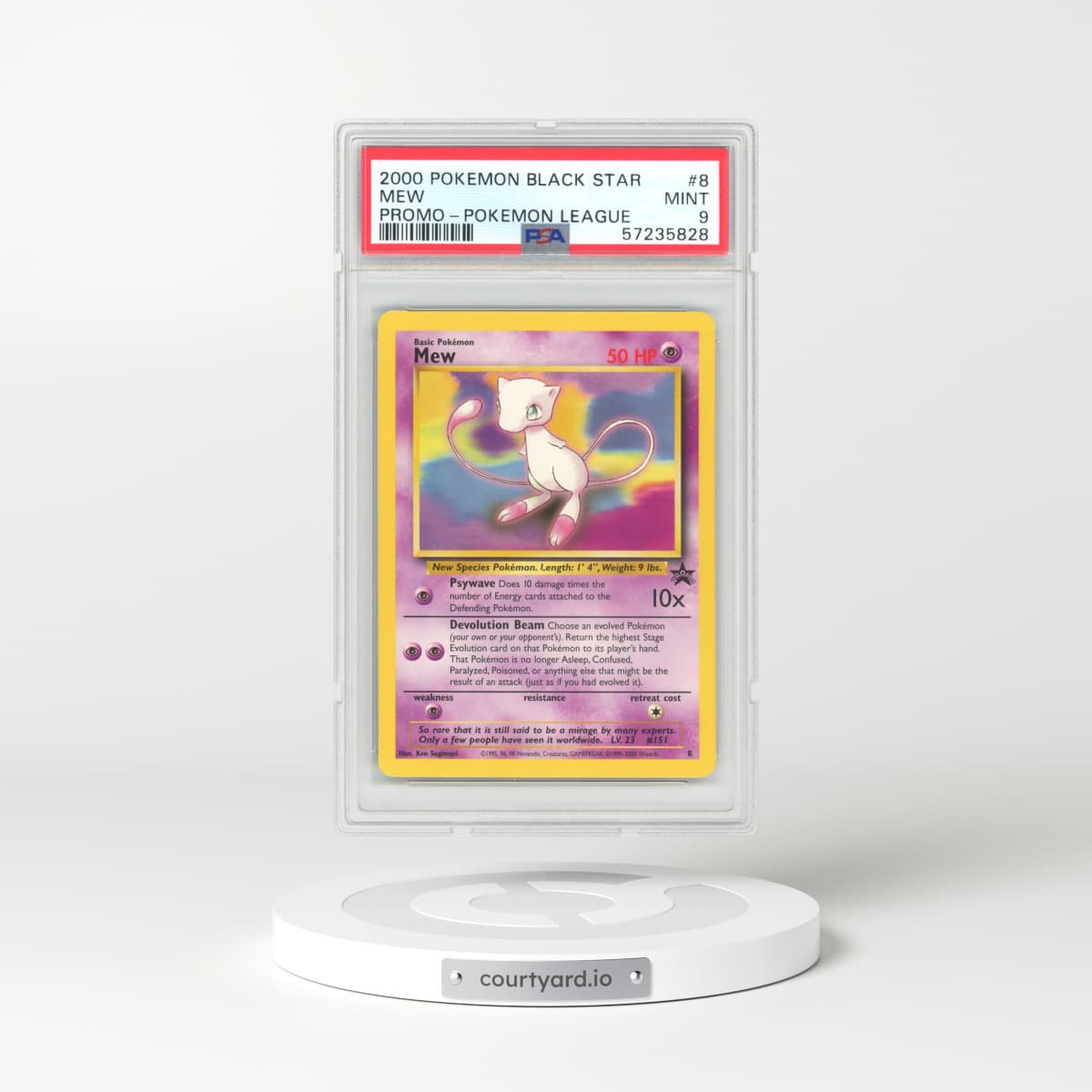 2000 Black Star Promo #8 Mew (PSA 9 MINT)