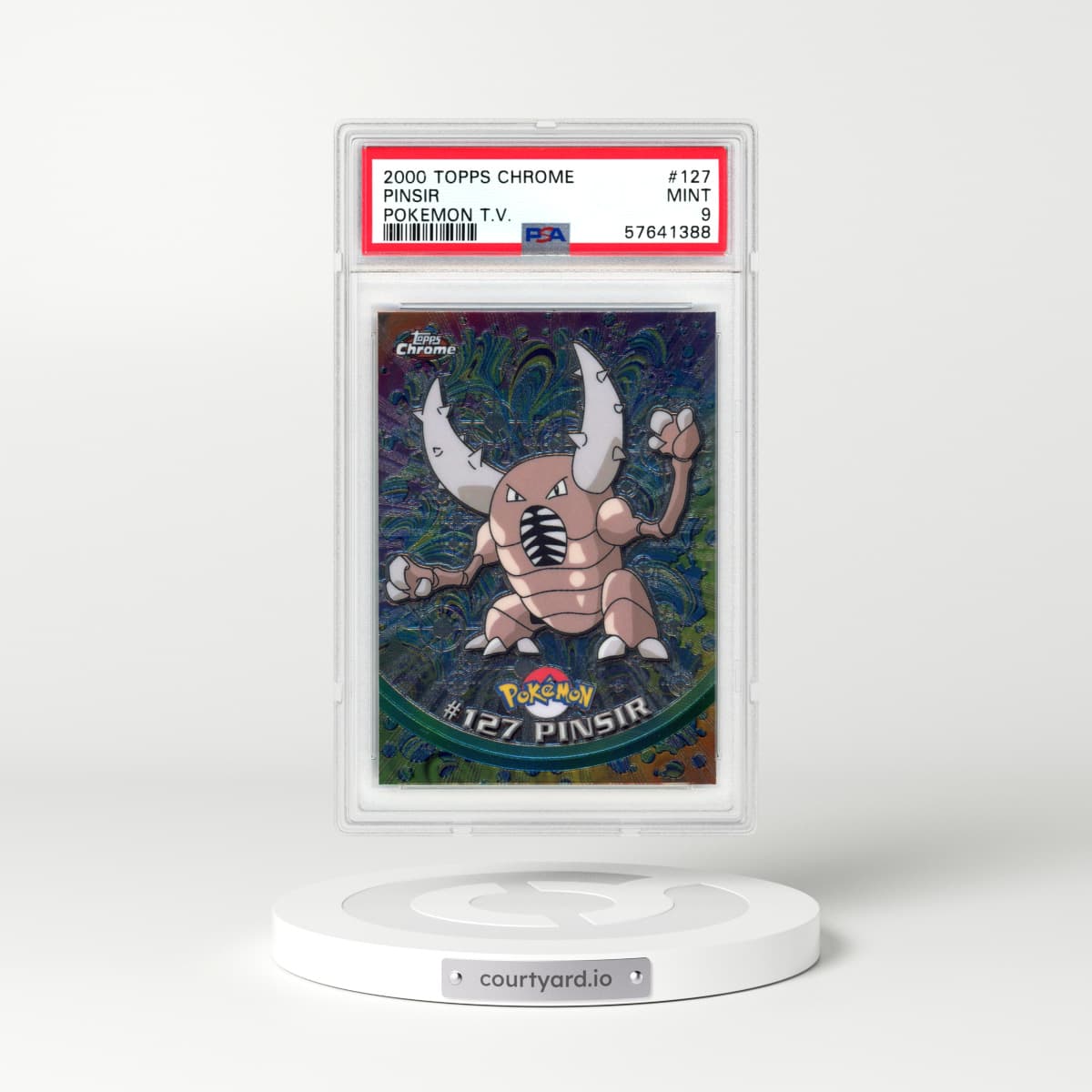 2000 Chrome Series 2 #127 Pinsir - Chrome (Topps Chrome Stamp on Front of Card) (PSA 9 MINT)