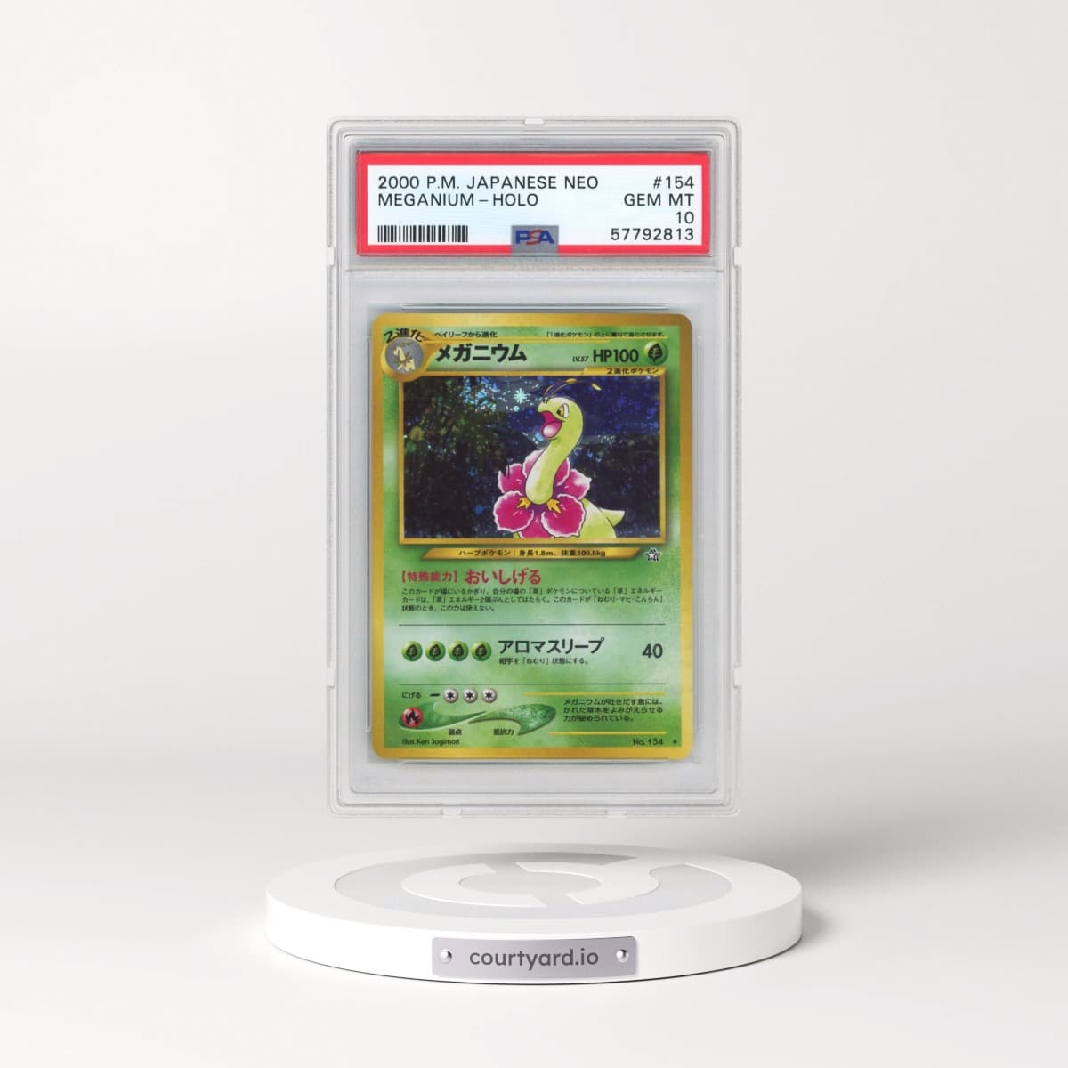 2000 Pokémon Neo #154 Meganium - Holo (PSA 10 GEM MINT)