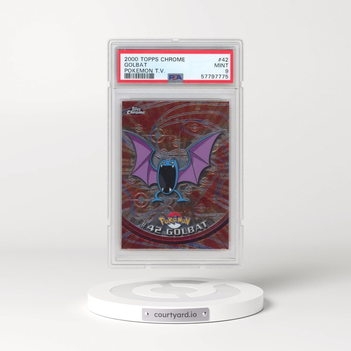 2000 Topps Chrome Pokémon T.V. #42 Golbat (PSA 9 MINT)