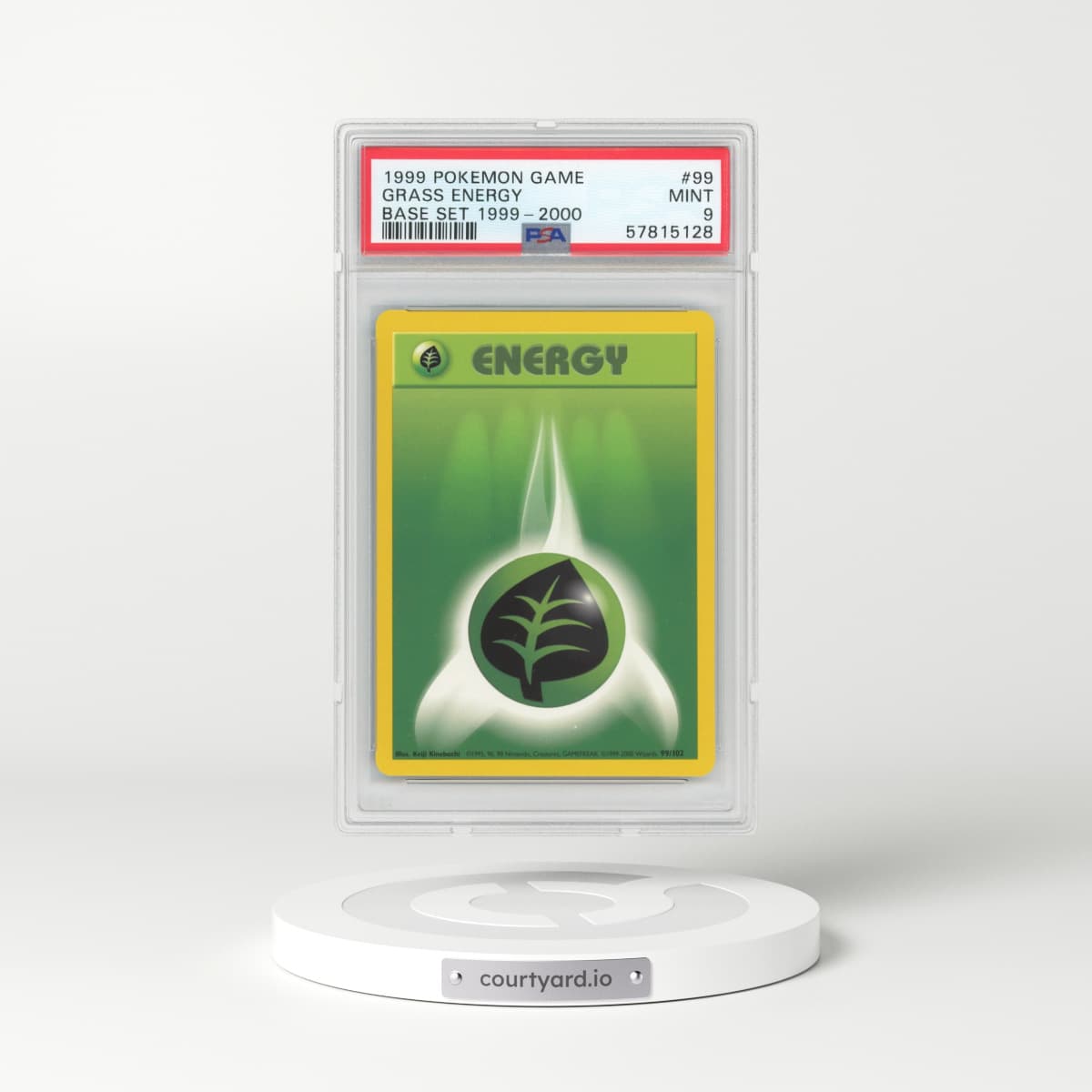 1999 Base Set #99 Grass Energy (PSA 9 MINT)