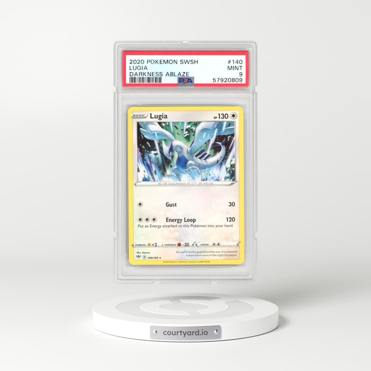 2020 Darkness Ablaze #140 Lugia (PSA 9 MINT)