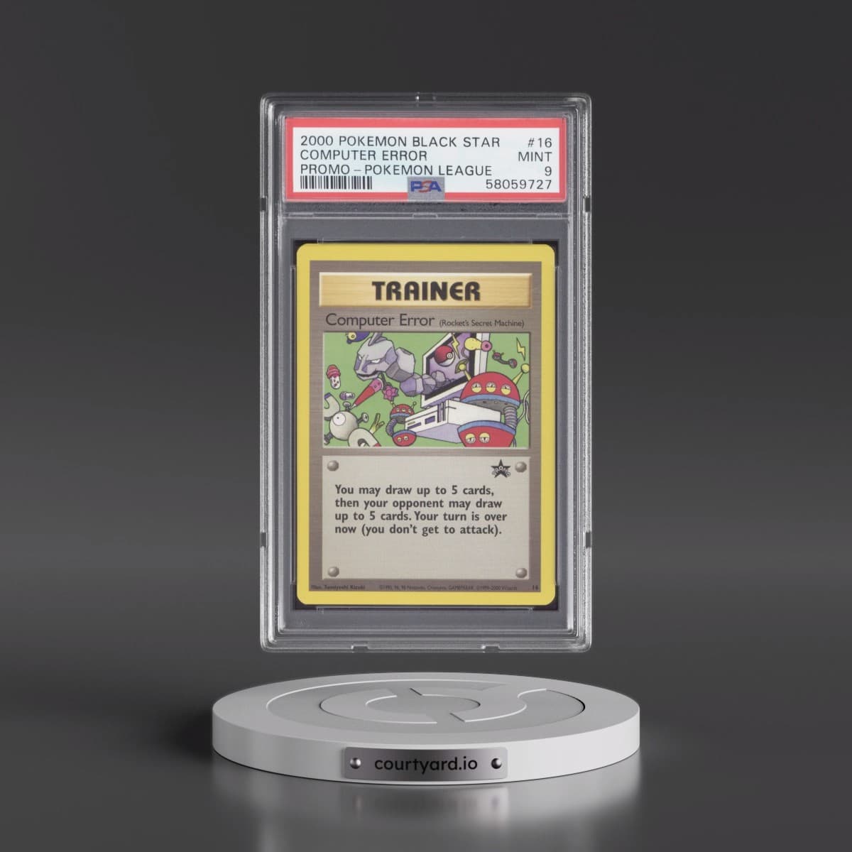 2000 Pokémon Promo Black Star #16 Computer Error - Pokemon League (PSA 9 MINT)