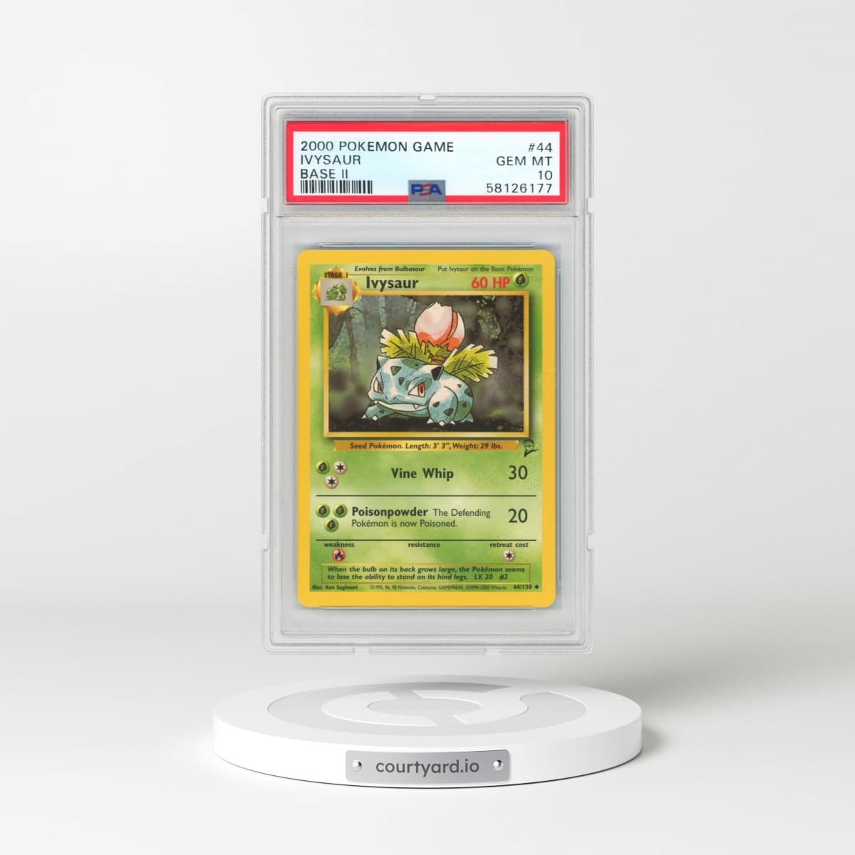 2000 Pokémon Game Base II #44 Ivysaur (PSA 10 GEM MINT)