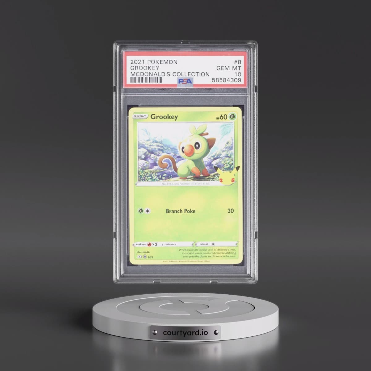 2021 Pokémon Mcdonald's Collection #8 Grookey (PSA 10 GEM MINT)