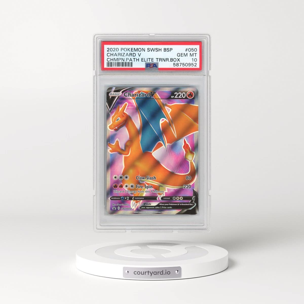 2020 Sword & Shield Promos #50 Charizard V - Full Art Holo (PSA 10 GEM MINT)