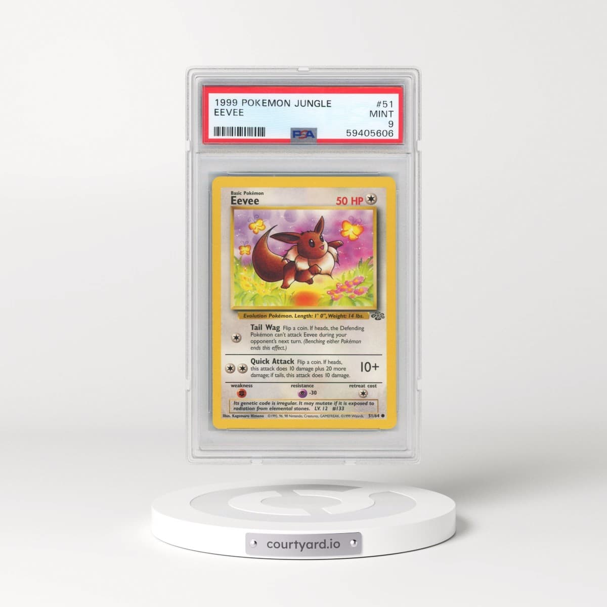 1999 Pokémon Jungle #51 Eevee (PSA 9 MINT)