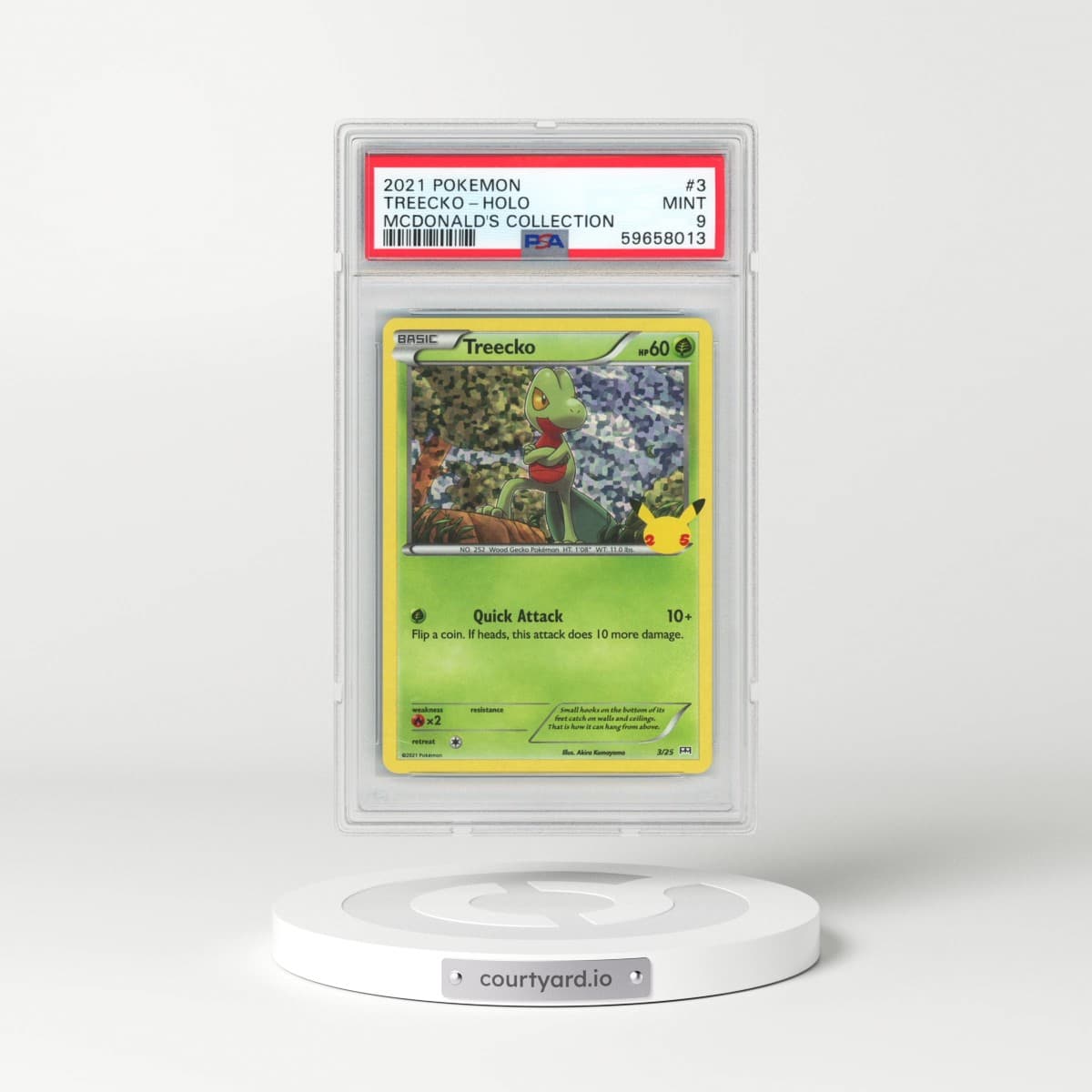 2021 Pokémon Mcdonald's Collection #3 Treecko - Holo (PSA 9 MINT)