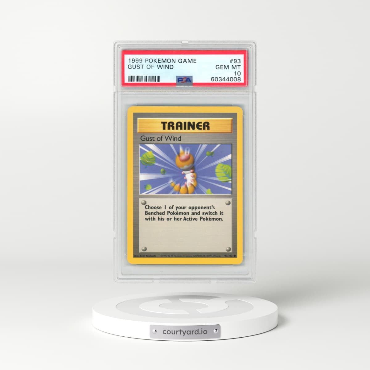 1999 Pokémon Game #93 Gust of Wind (PSA 10 GEM MINT)