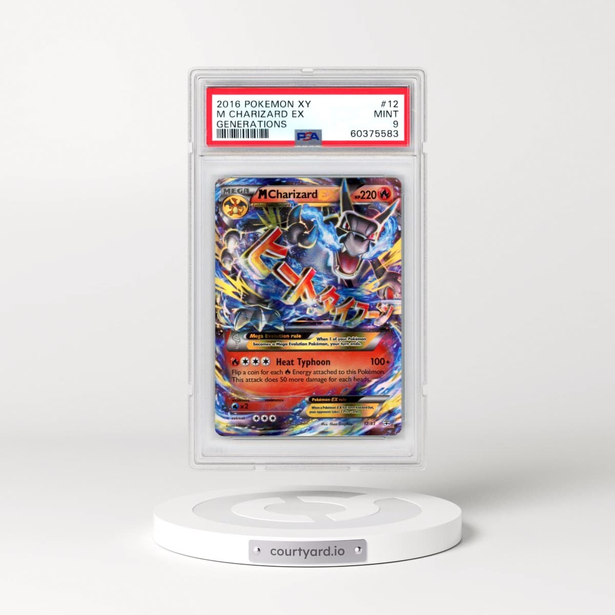 2016 Pokémon XY Generations #12 M Charizard EX - Holo (PSA 9 MINT)