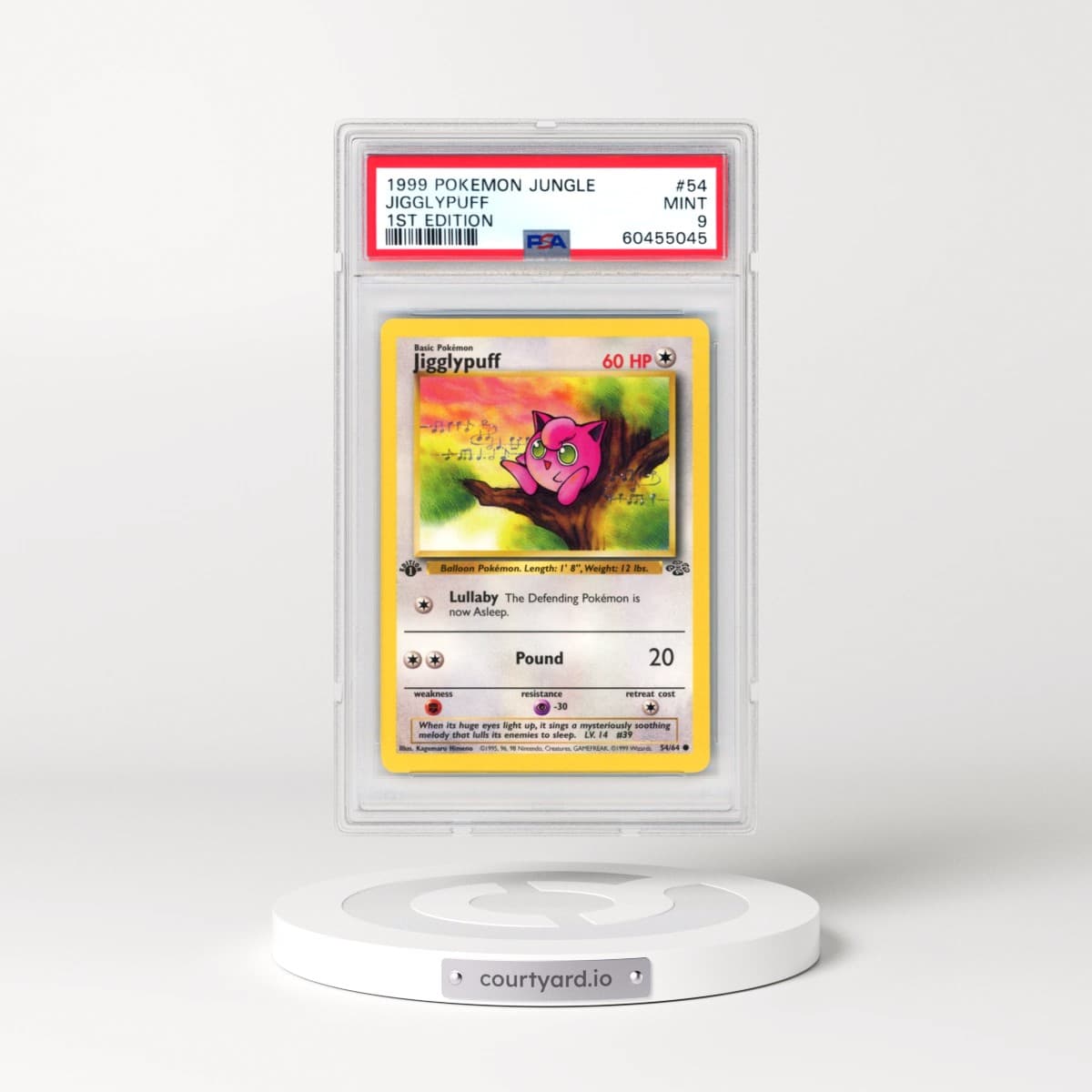 1999 Pokémon Jungle #54 Jigglypuff - 1st Edition (PSA 9 MINT)