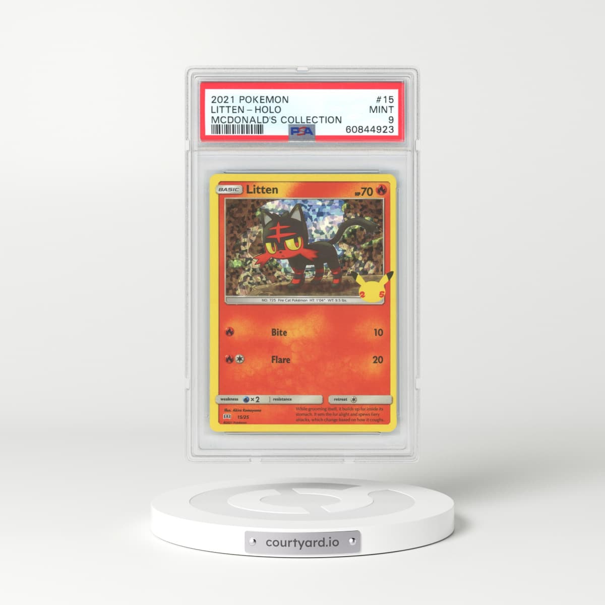 2021 McDonald's Collection #15 Litten - Holo (PSA 9 MINT)