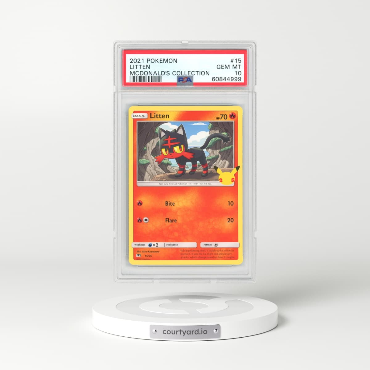 2021 McDonald's Collection #15 Litten (PSA 10 GEM MINT)