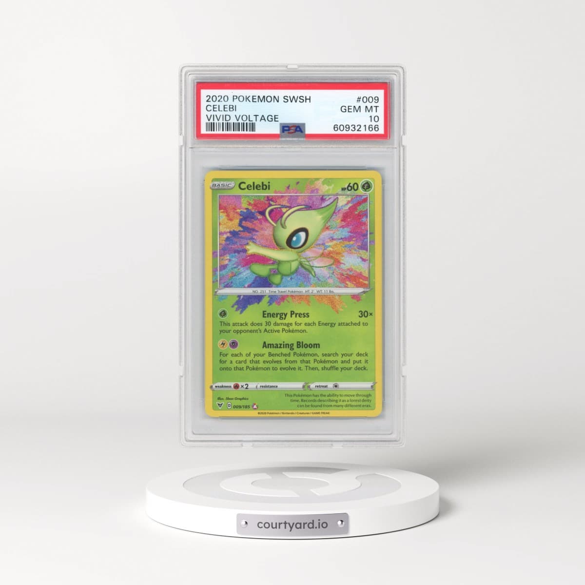 2020 Pokémon Sword & Shield Vivid Voltage #009 Celebi (PSA 10 GEM MINT)