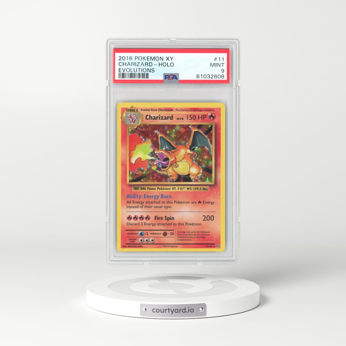 2016 Evolutions #11 Charizard - Holo (PSA 9 MINT)