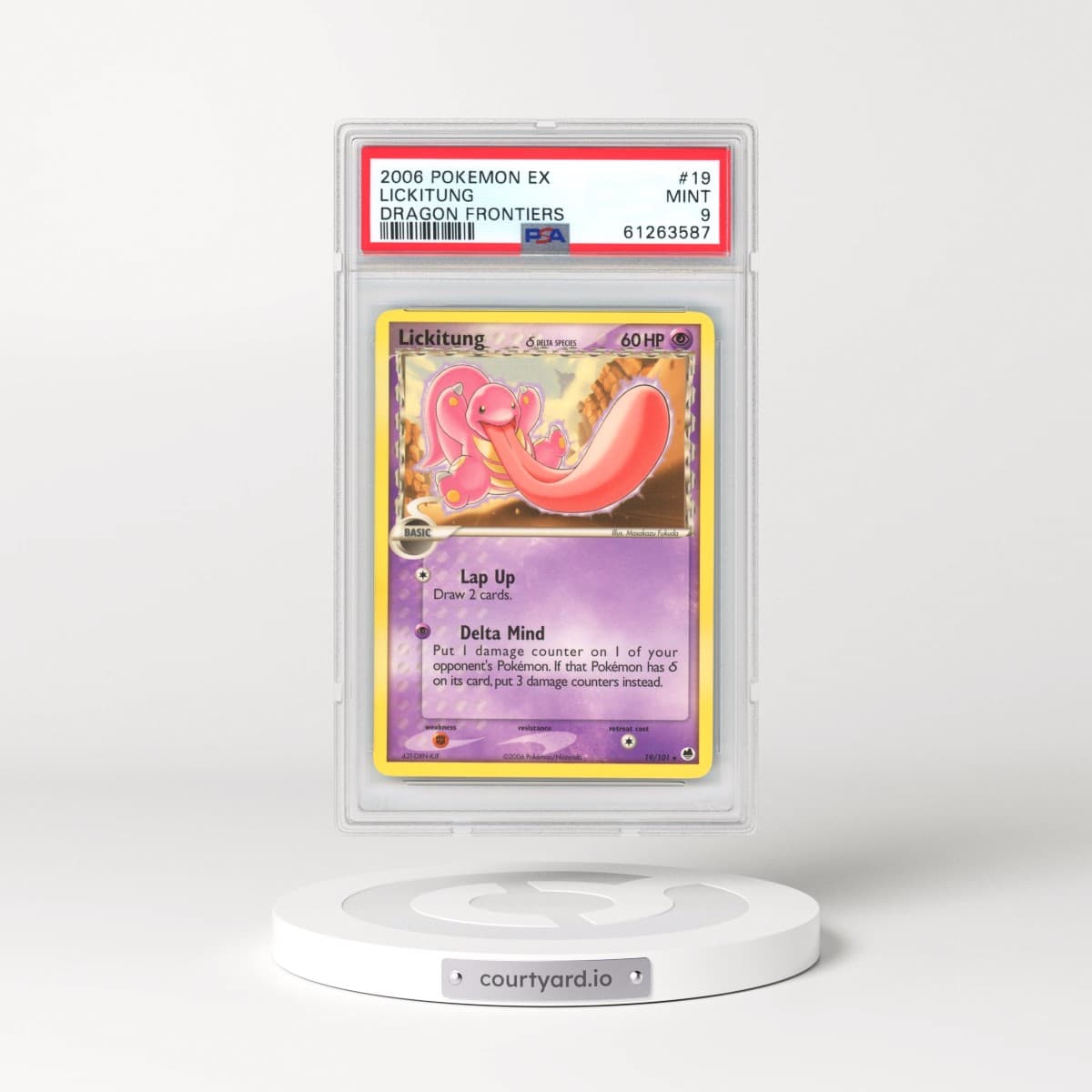 2006 EX Dragon Frontiers #19 Lickitung (PSA 9 MINT)