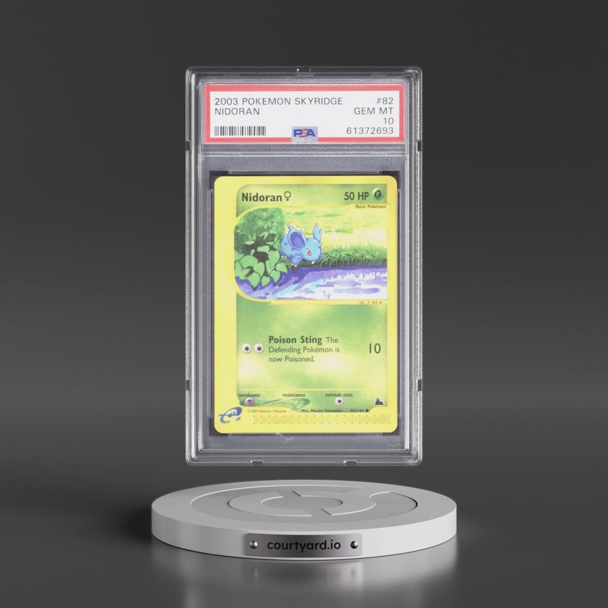 2003 Pokémon Skyridge #82 Nidoran (PSA 10 GEM MINT)