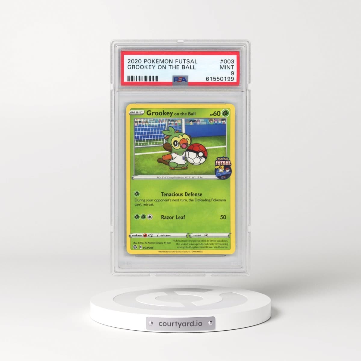 2020 Pokémon Futsal #003 Grookey on the Ball (PSA 9 MINT)
