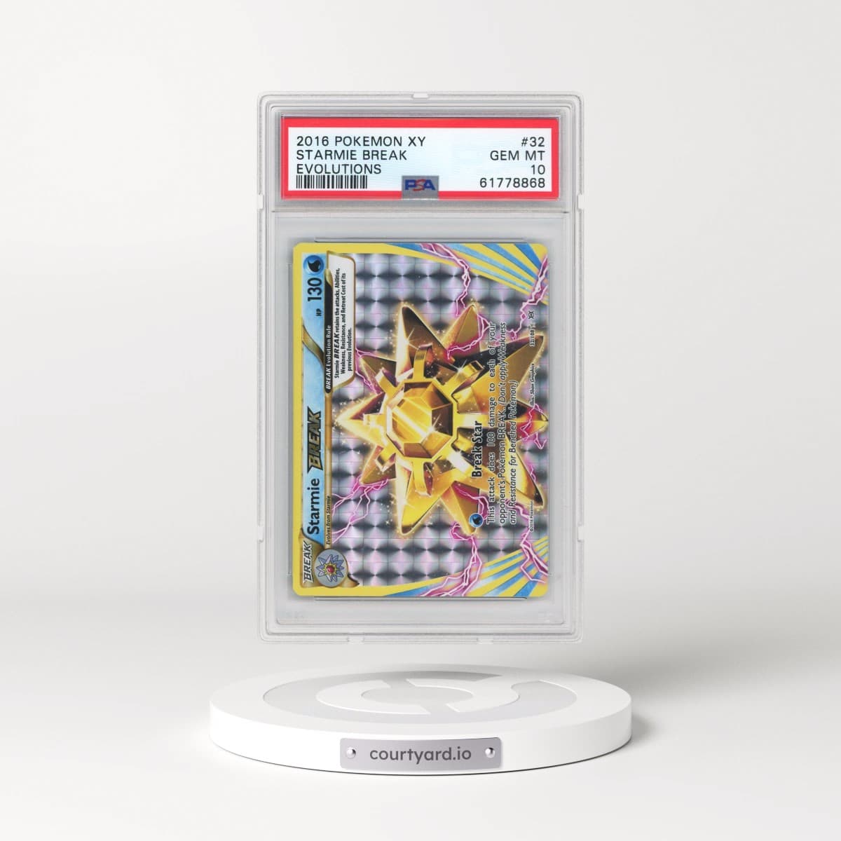 2016 Pokémon XY Evolutions #32 Starmie Break (PSA 10 GEM MINT)
