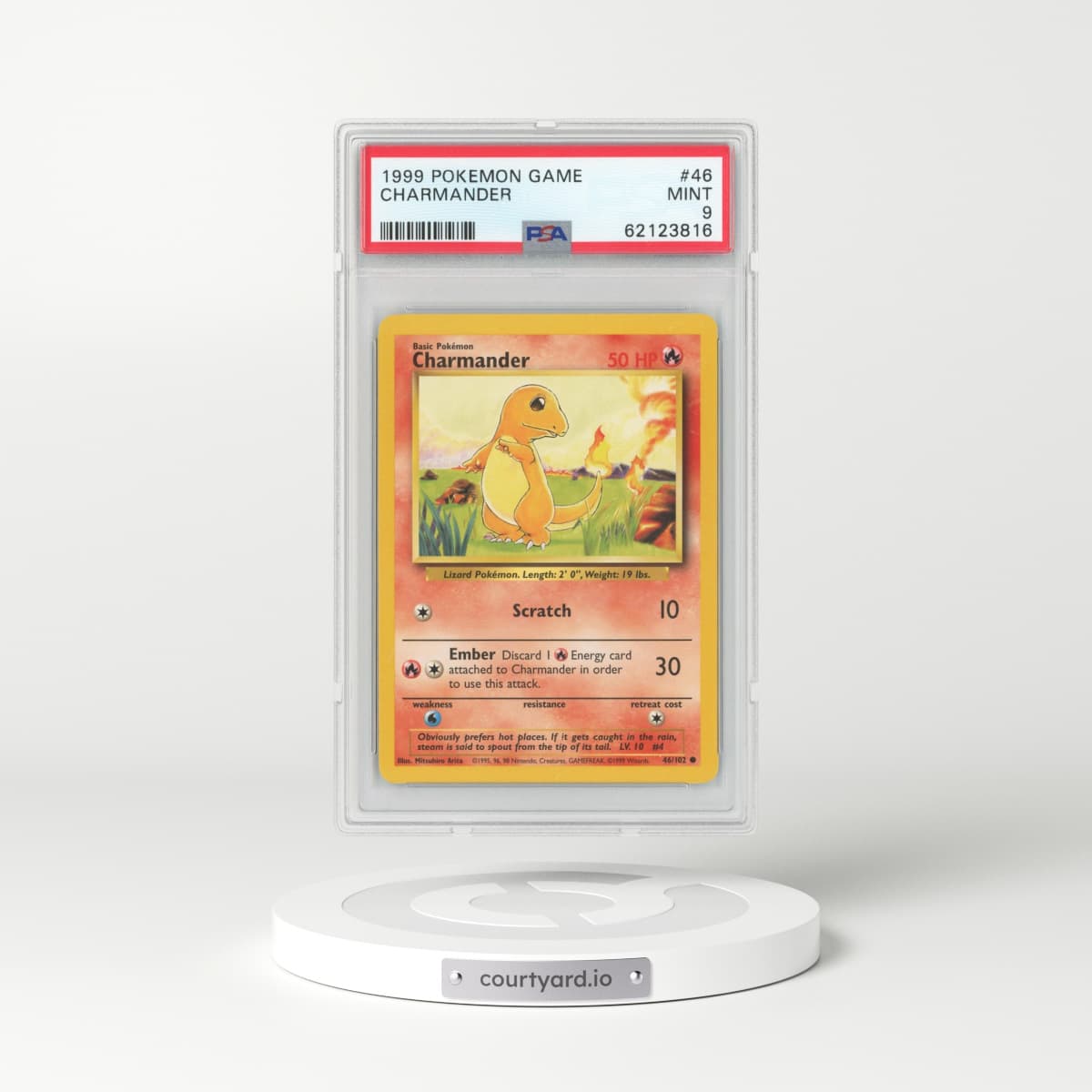 1999 Base Set #46 Charmander (PSA 9 MINT)