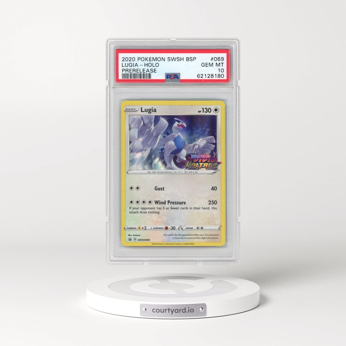 2020 Pokémon Swsh Black Star Promo #069 Lugia - Holo Prerelease (PSA 10 GEM MINT)