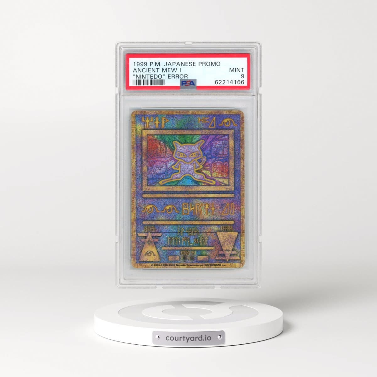 1998-99 Pokémon Pokemon Japanese Promo Ancient Mew I - "Nintedo" Error (PSA 9 MINT)