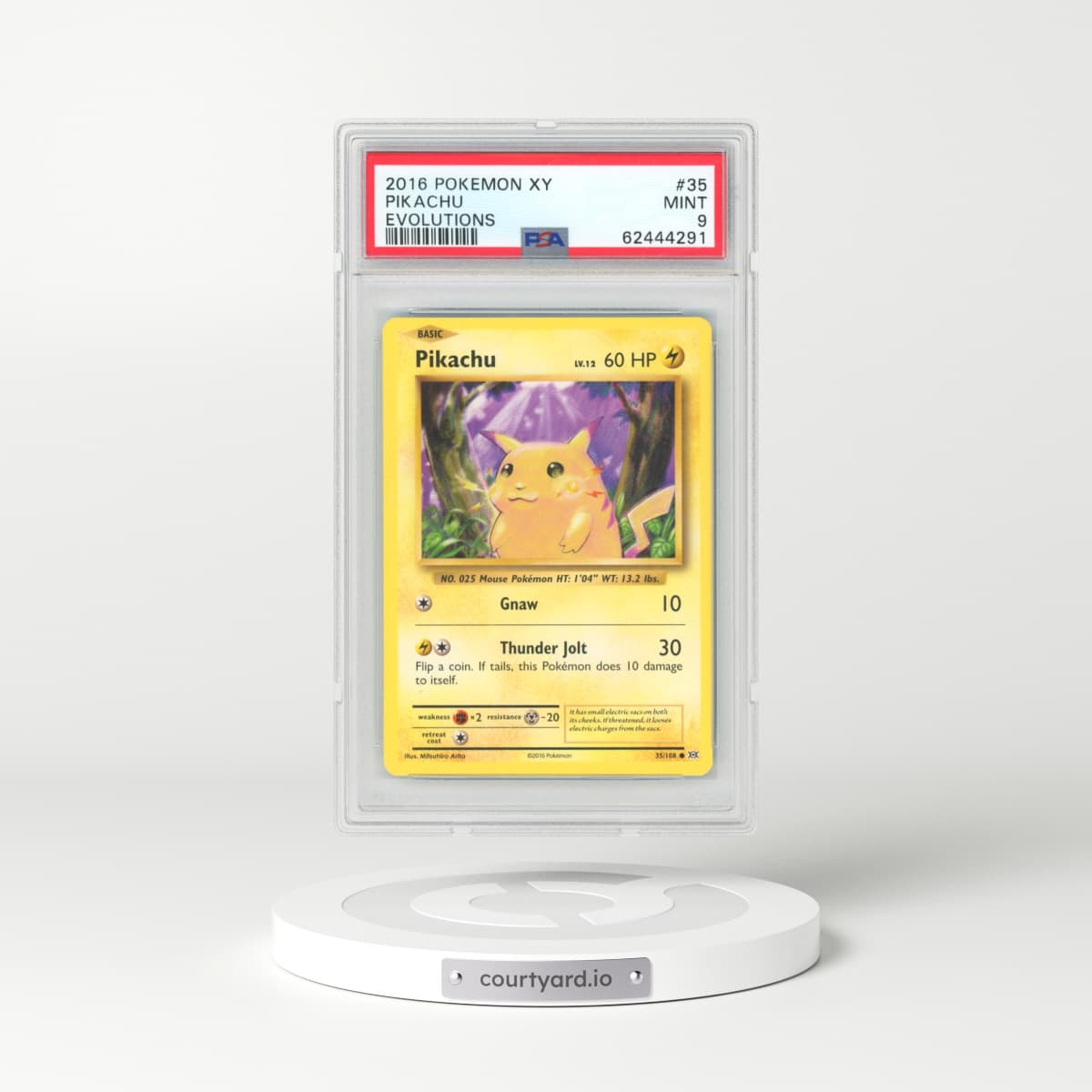 2016 Pokémon XY Evolutions #35 Pikachu (PSA 9 MINT)