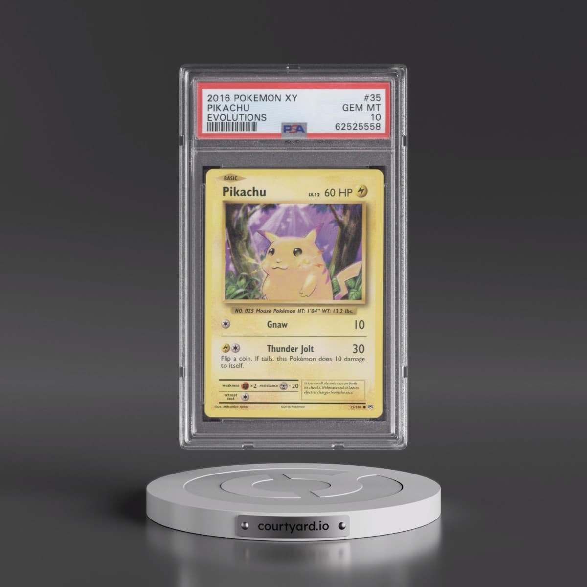 2016 Pokémon XY Evolutions #35 Pikachu (PSA 10 GEM MINT)