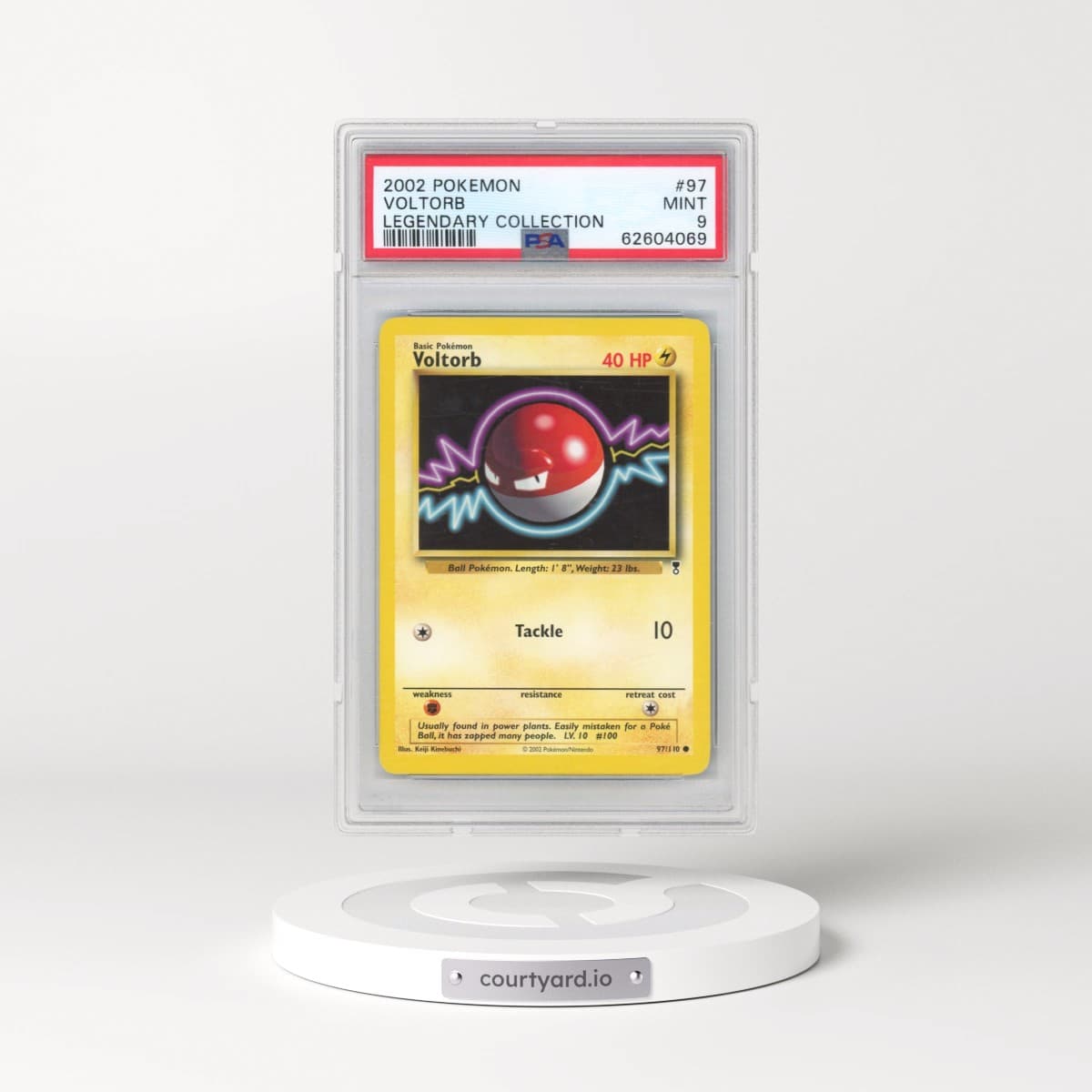 2002 Pokémon Legendary Collection #97 Voltorb (PSA 9 MINT)